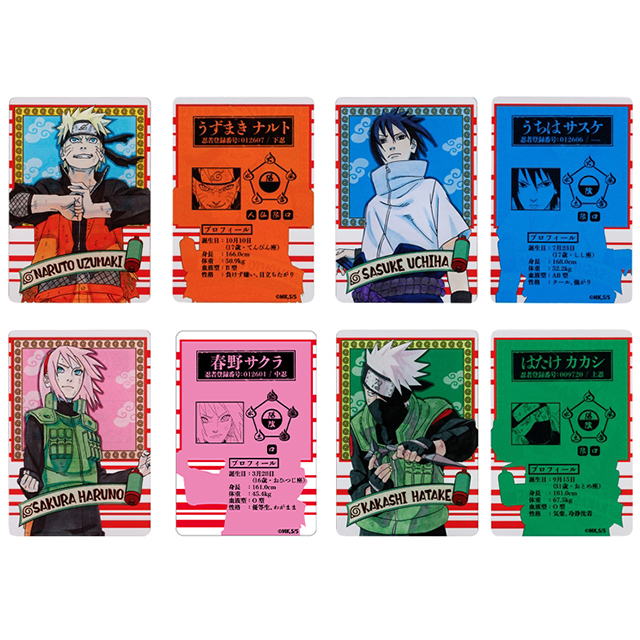 [24년 02월 발매] 슈에이샤 점프샵 나루토 굿즈 스테이터스 카드 컬렉션 1탄 단품 (랜덤)