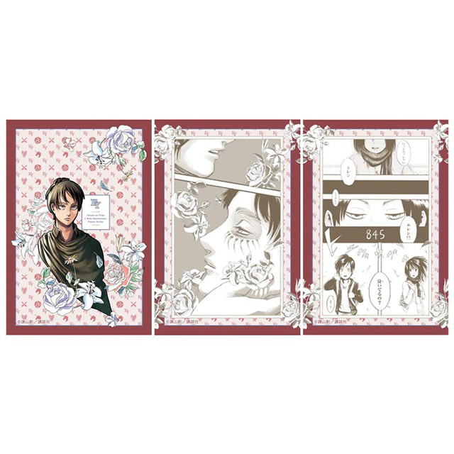 [22년 12월 발매] ANIQUE 진격의 거인 굿즈 완결 1주년 Anniversary 엽서 포스트 카드 세트 Flower Ver 엘런 예거